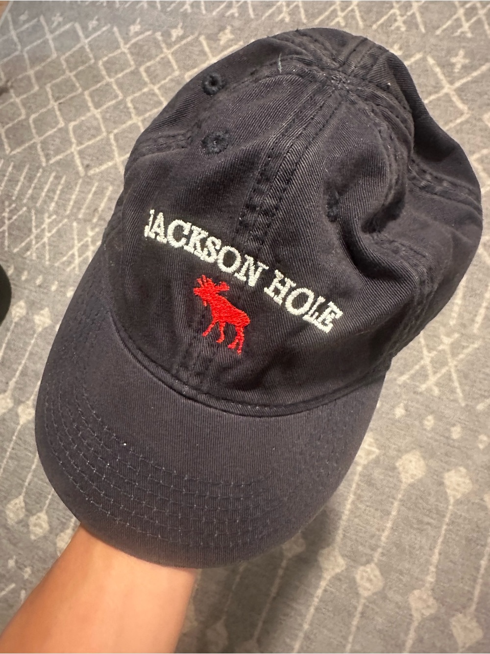 Embroidered Navy Baseball Cap